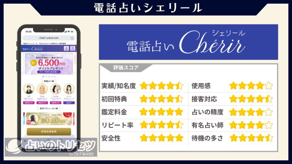 電話占いシェリール電話占い 評価
