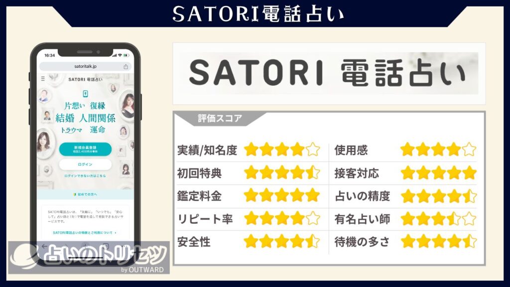 SATORI電話占い 評価