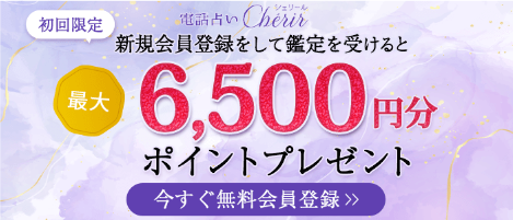 電話占いシェリール 初回特典