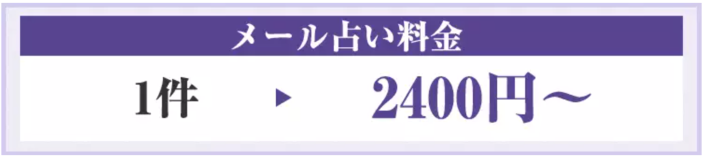電話占いヴェルニ メール料金