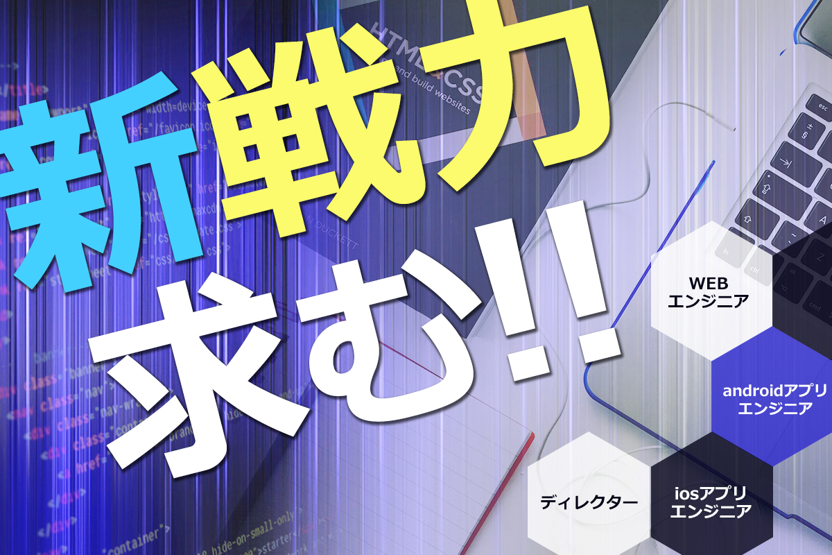 新戦力、求む！求人・採用情報